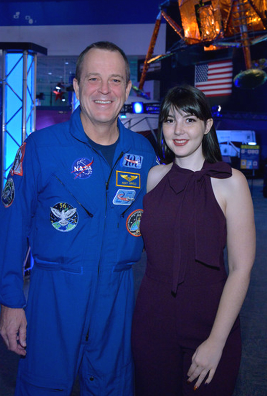 Cassidy Megan at NASA raising epilepsy awareness