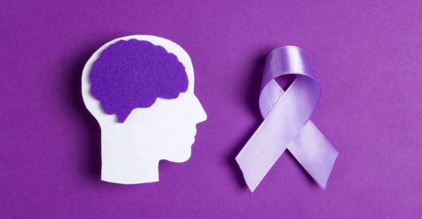 epilepsy purple brain ribbon