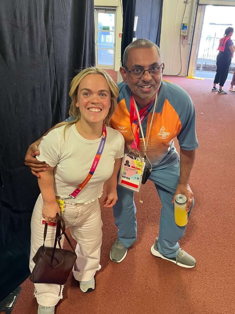 The Voice For Epilepsy founder with Ellie Simmonds