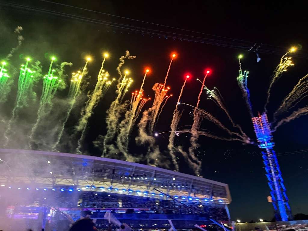 Fireworks at the Commonwealth Games 2022 in Birmingham