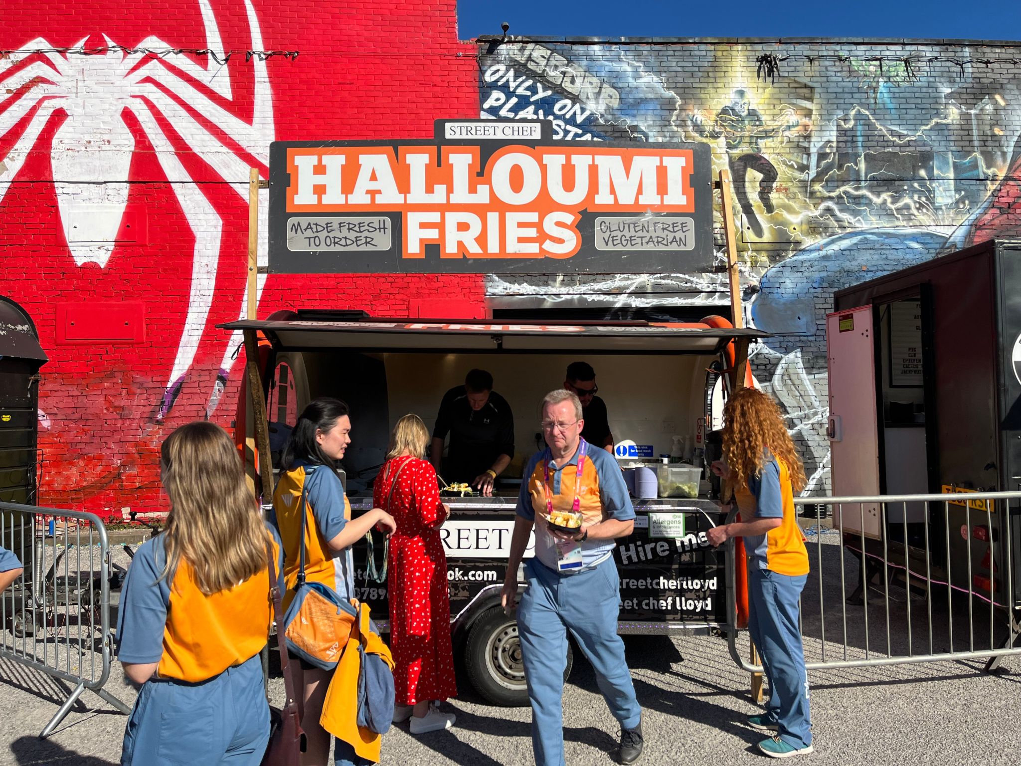 Halloumi Fries stand at the Commomwealth Games 2022 rehearsals