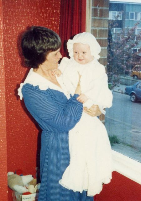 Kathleen when she first became a mum