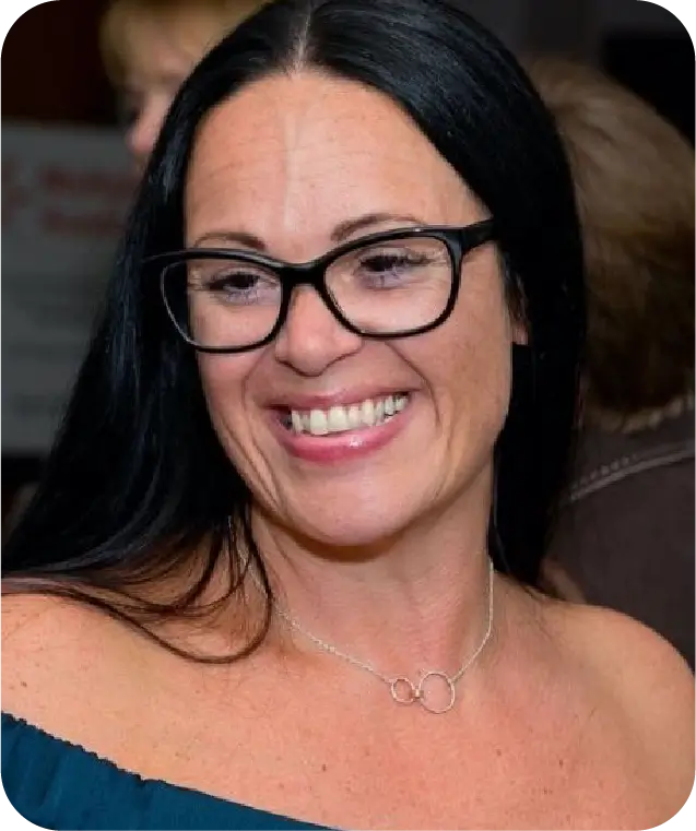 Smiling team member with glasses portrait photo from The Voice For Epilepsy about page