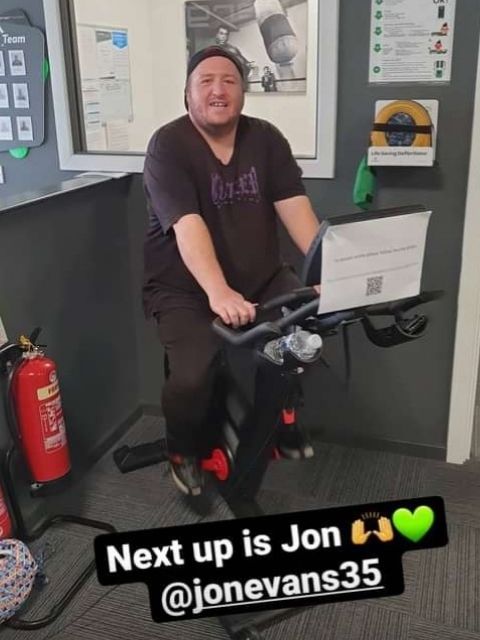Jonathan Evans at the gym, sharing his epilepsy story and fitness journey with social media followers